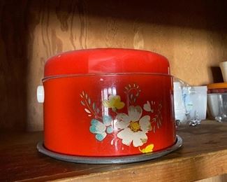 Tin litho cake tin