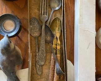 assorted flatware