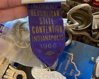 1966 Republican State convention delegate badge