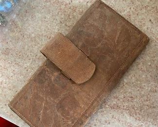 leather wallet antique