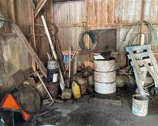 garage/barn items—will post more photos as we dig and organize