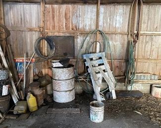garage/barn items—will post more photos as we dig and organize