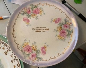 Advertising plate—Dan Leininger, Akron, IN