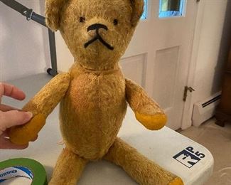 Jointed, mohair teddy bear