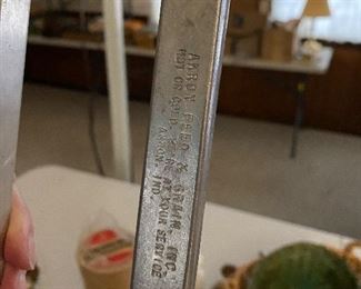 Akron, IN Feed & Grain advertising thermometer