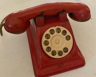 tin telephone toy