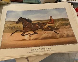 vintage Currier & Ives prints