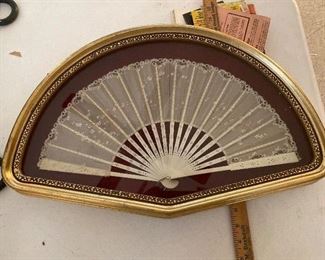 Framed hand fan