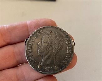 5 Paseta coin cigar cutter