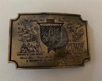 Old Style beer belt buckle