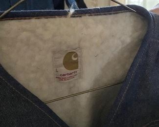 Carhartt denim sherpa vest