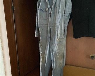 Denim jean coveralls vintage