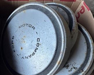 Set of 4 Old Ford Hubcaps