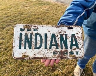 See Indiana First License Plate