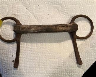 Very old wood gag/training bit 