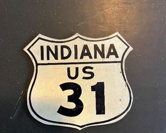 Vintage Mini Indiana US 31 sign