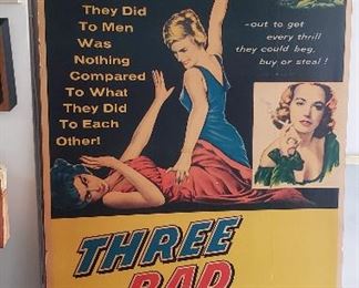 "Three Bad Sisters" Orig. Poster