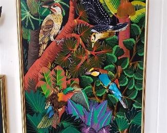 Orig. Haitian  Folk Oil by Alix George Calixtes, listed