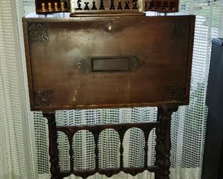 Antique Vargueno-Style Fall Front Desk