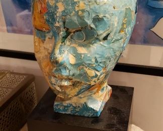 Paper Mache Bust by R. Norman