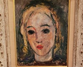 "Young Woman" Orig. Oil by Kral