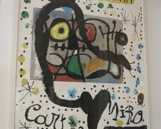 Mid-Century Miro Litho Exhibition Poster (unfortunately, a bit faded)