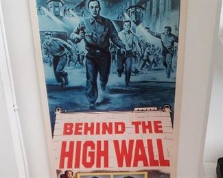"Behind The Wall" Vintage Movie Poster