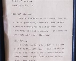 Personal Note from Stella Adler