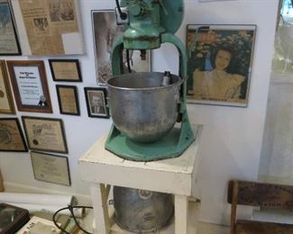 Huge Vintage Commercial Mixer on Table