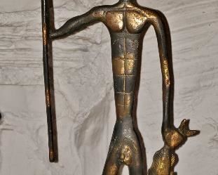 Mid-Century Bronze of Poseidon by Frederick Weinberg, listed
