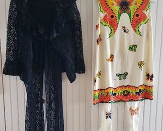 Butterfly Top w/ Leggings & a Black Lace Pantsuit