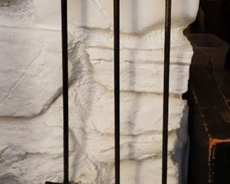 Mid-Century Brass-Handled Fire Tools