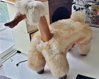 1960's Flokati Fur Llama Chair