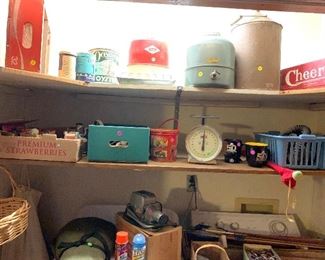 Cheerwine crate, cans, projector sold.