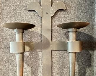 Black Hand Forged Wall Sconce 