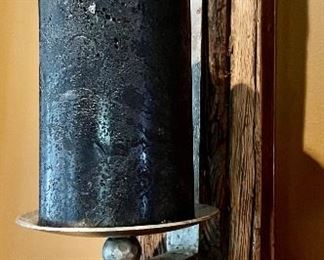 Reclaimed Wood & Iron Wall Sconce 