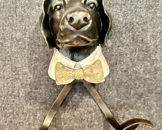 (2) Dog Hooks with Bowties