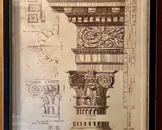 "Ordre Composite" Pillar Design Print 