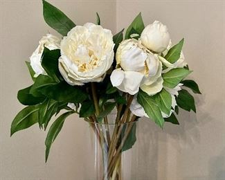 Faux Peonies in Acrylic Water