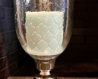 Hurricane with Green Candle