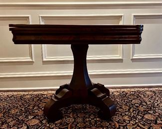 1830's Empire Flame Mahogany Game Table