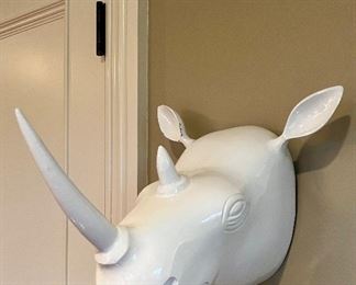 Rhinoceros Head Decor