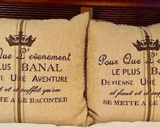 (2) Arhaus Furniture Down Pillows