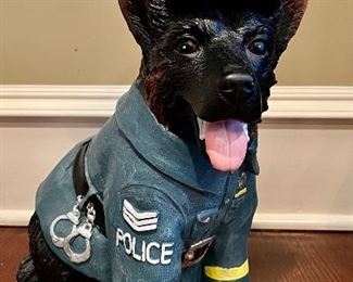 Police Dog Statue