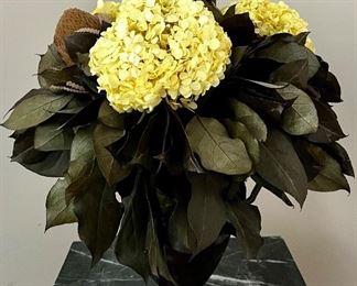 Faux Floral Arrangement with Hydrangeas