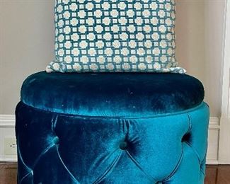 Storage Ottoman & Down Pillows