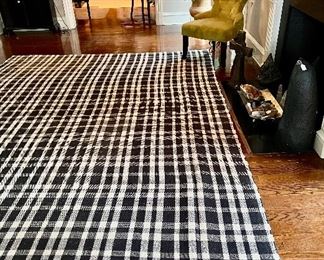 Dash & Albert Rug, black and white - 9' x 12'