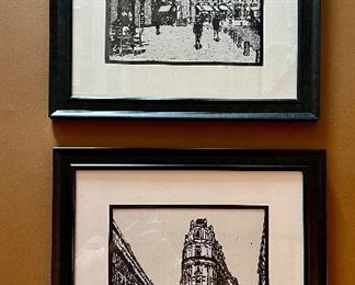 (2) Black & White Prints