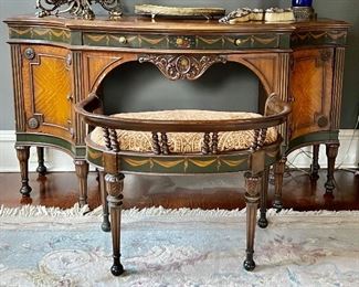 Victorian Desk & Vanity Seat