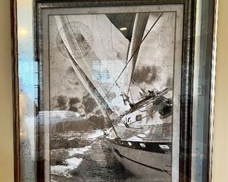 Framed Sailboat Print